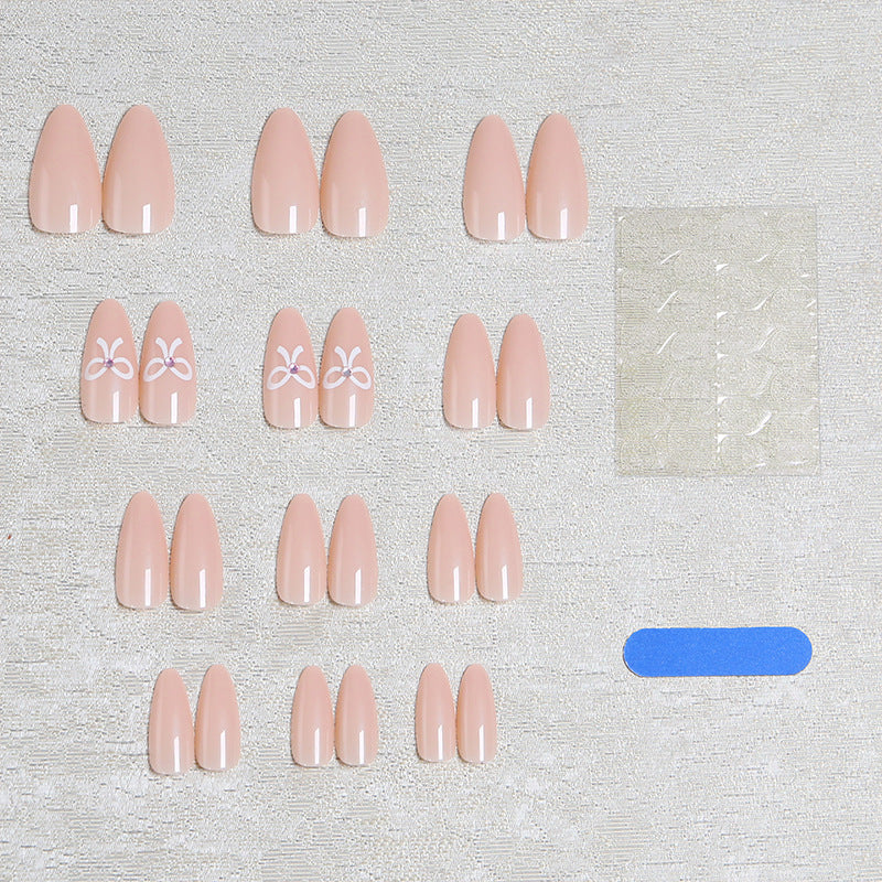 Acrylic nail set with elegant bow accents Bowlift