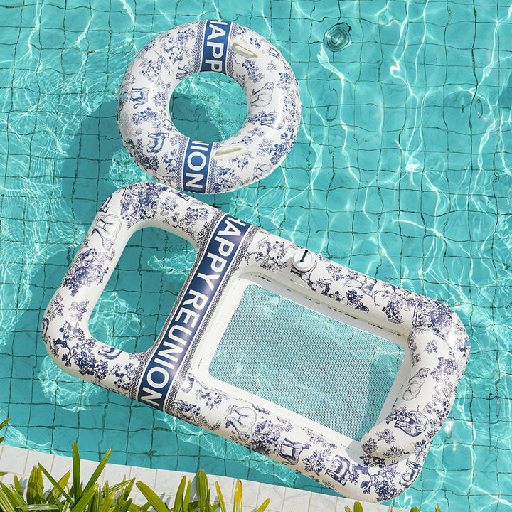 Unisex Elegant Swim Ring with Floral Designs Bowlift