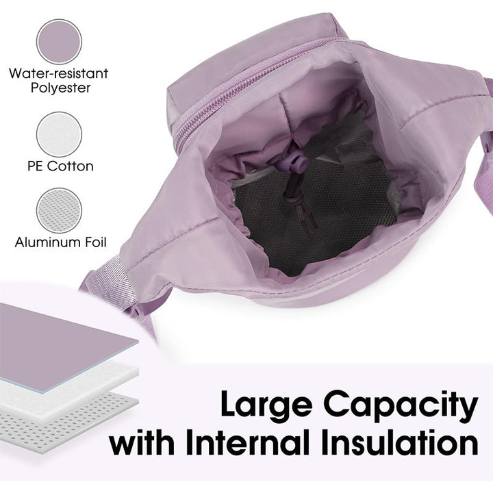 Insulated Water Bottle Carry Bag with Practical Compartment Divider Bowlift
