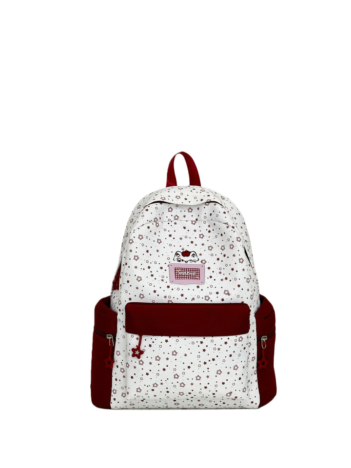 Starry Patterned School Backpack Bowlift