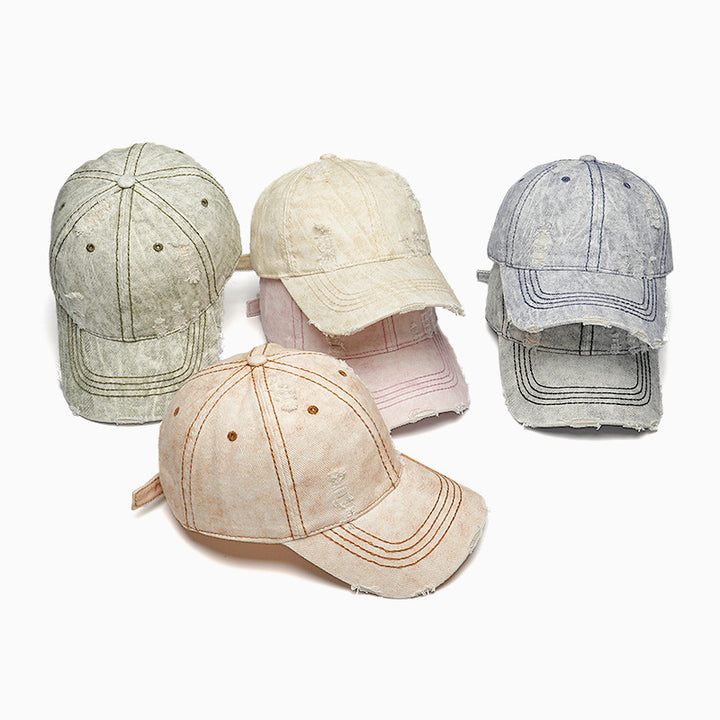 Women Casual Destroyed Baseball Cap Bowlift 1783610781