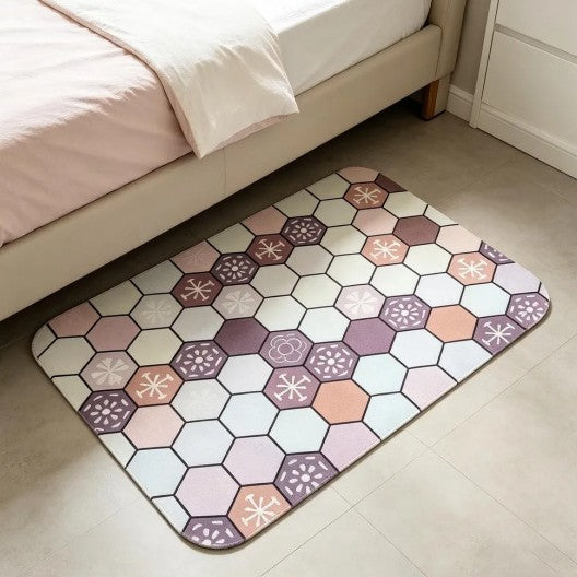 Geometric Pattern Soft Bath Mat