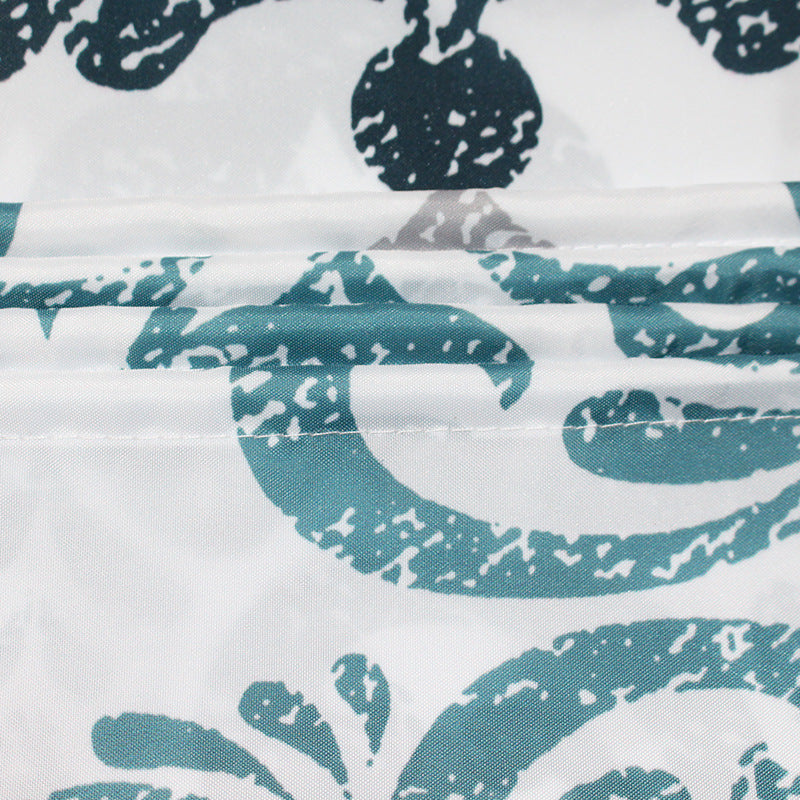 Women's Elegant Damask Shower Curtain Bowlift
