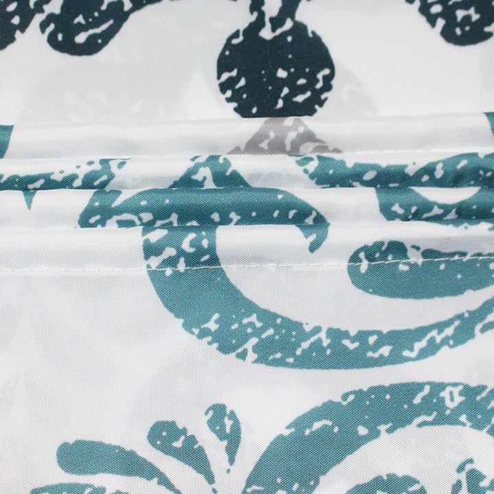 Women's Elegant Damask Shower Curtain Bowlift