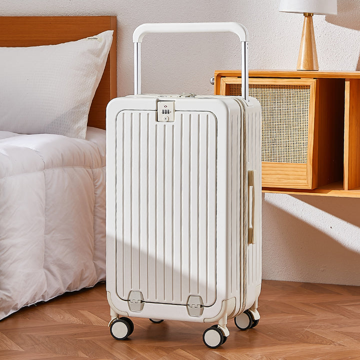 Compact Hard Shell Suitcase with 360-Degree Spinner Wheels