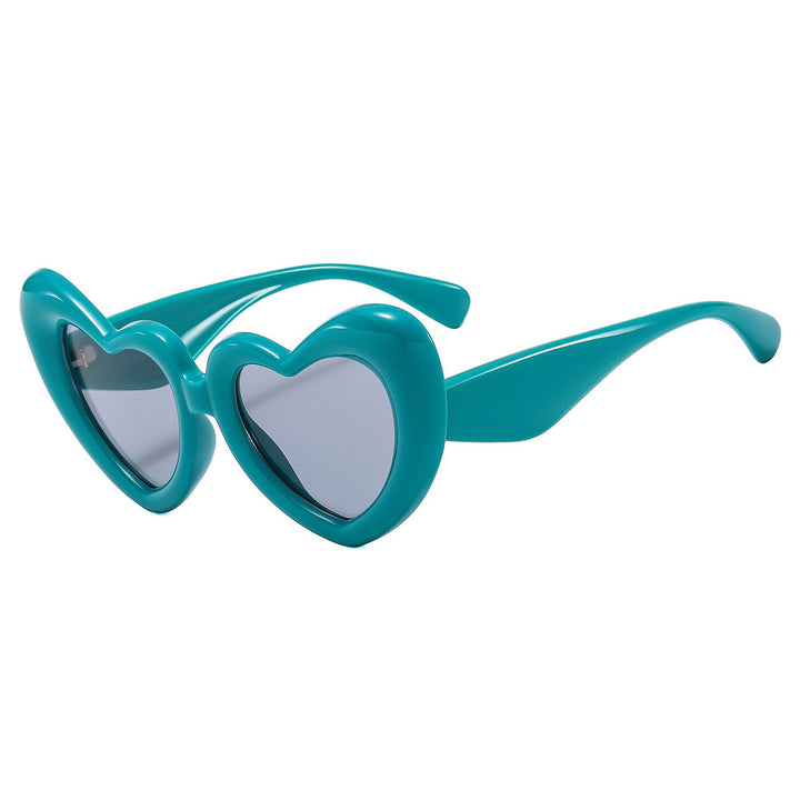 Women Heart-shaped Sunglasses with Stylish Frame Bowlift