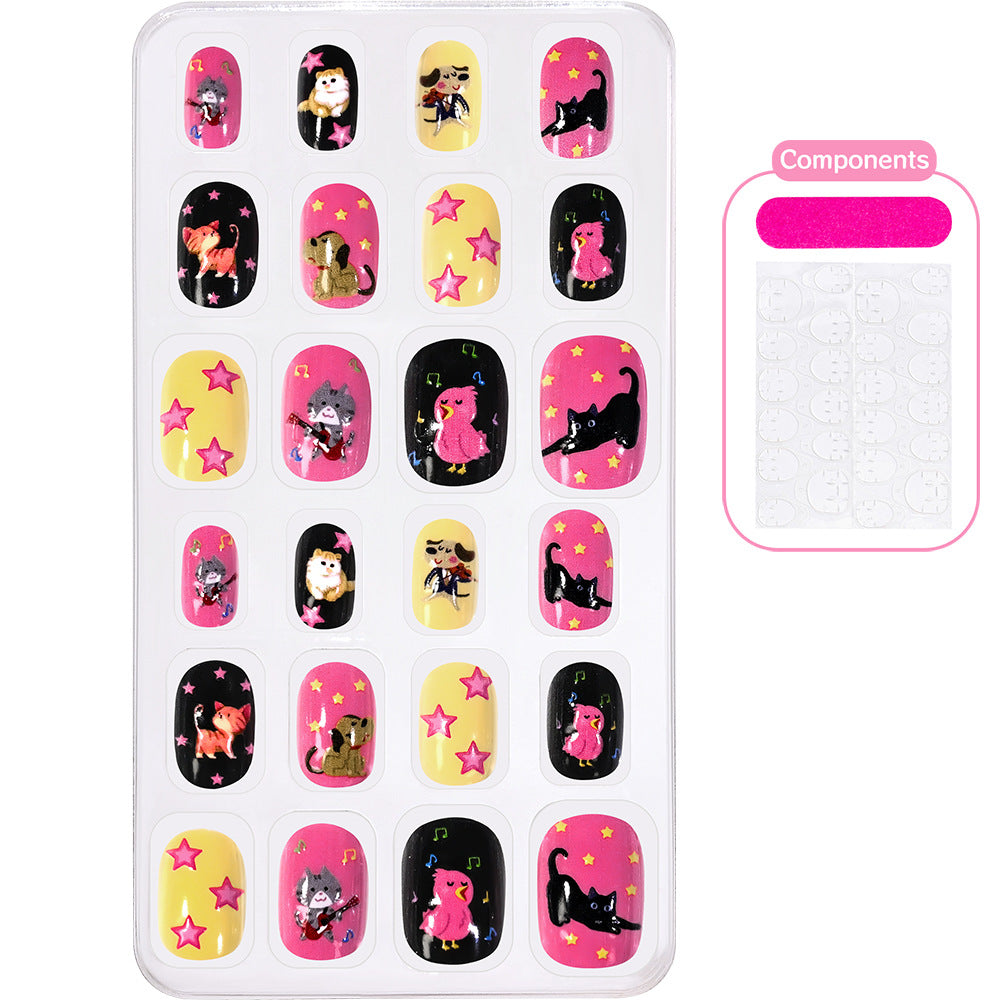 Themed Summer Beach Nail Art Press-On Nails Bowlift