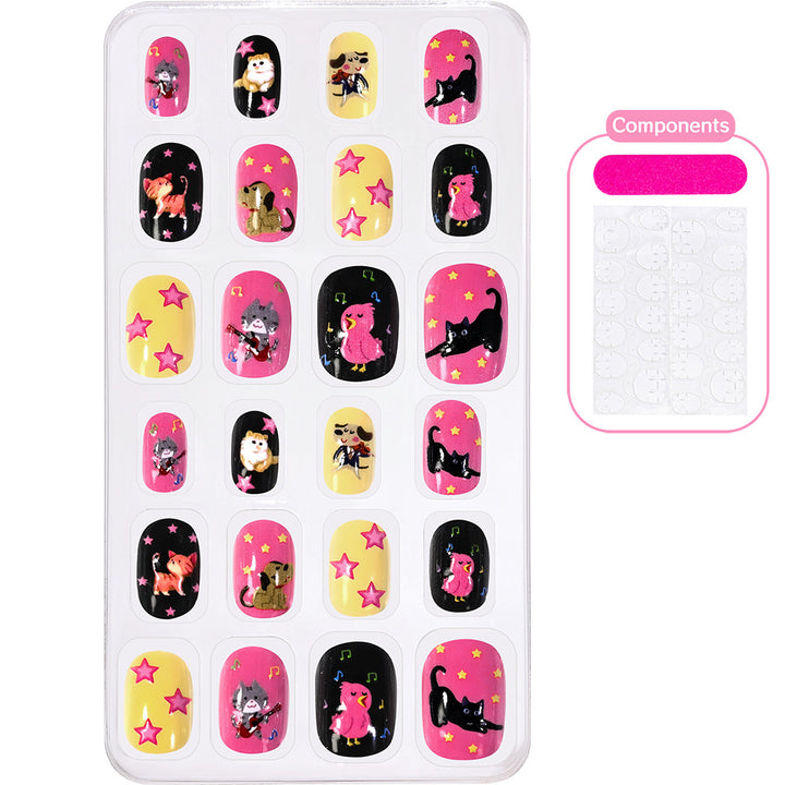 Themed Summer Beach Nail Art Press-On Nails Bowlift