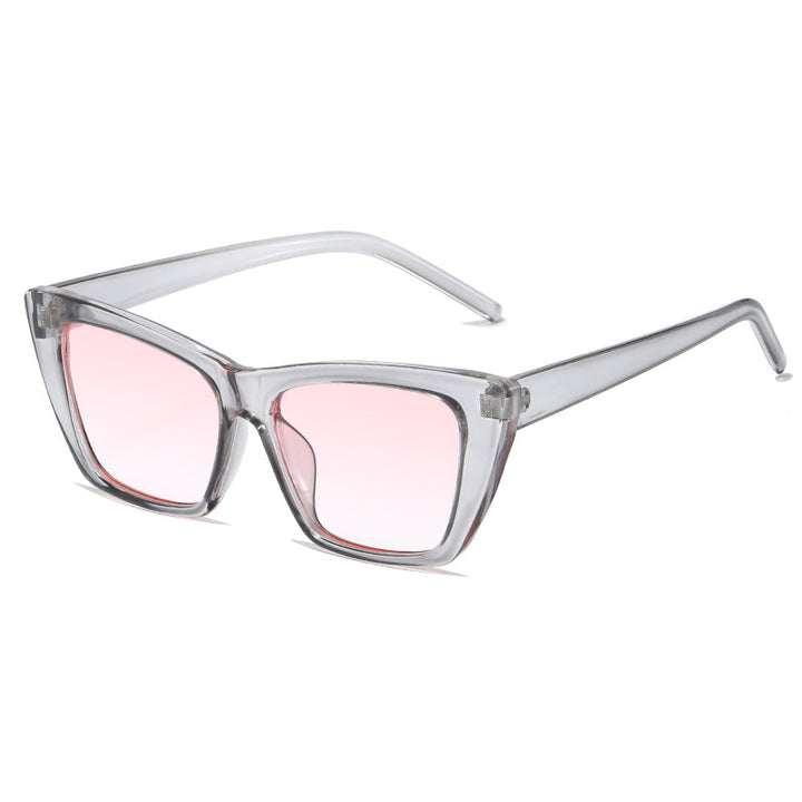 Women's trendy oversized sunglasses with innovative transparent frame Bowlift