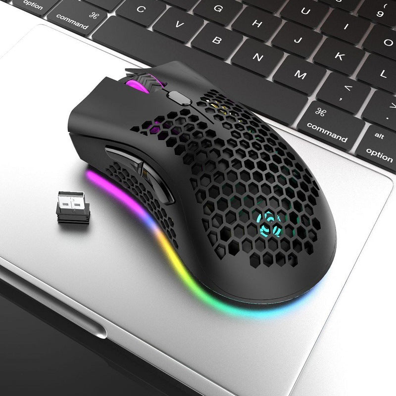 Ergonomic Gaming Mouse with Fast-Response Sensor System and Rgb Lighting Bowlift