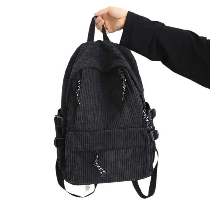 Textured Corduroy Sling Backpack Bowlift