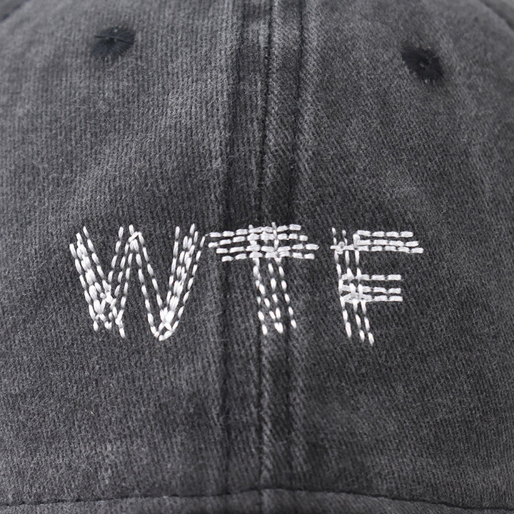 Women's Casual Distressed Denim Baseball Cap Bowlift