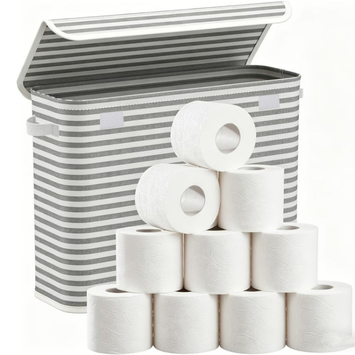 Multifunctional laundry storage box with bamboo lid Bowlift