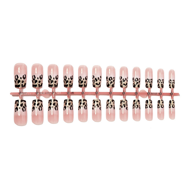 Stylish Leopard Print Press-On Nails Bowlift