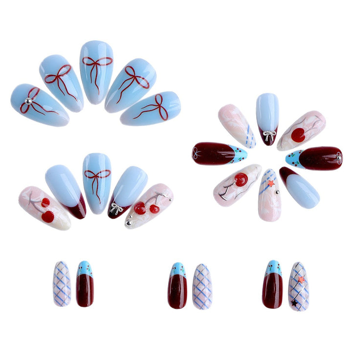Artistic Decorative Press-On Nail Tips Bowlift