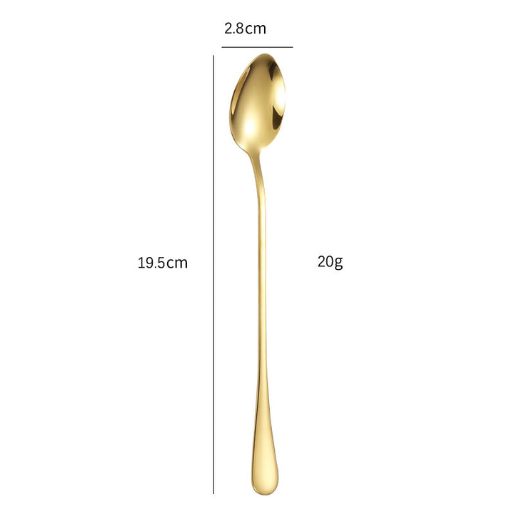 Elegant teaspoon with polished gold surface Bowlift