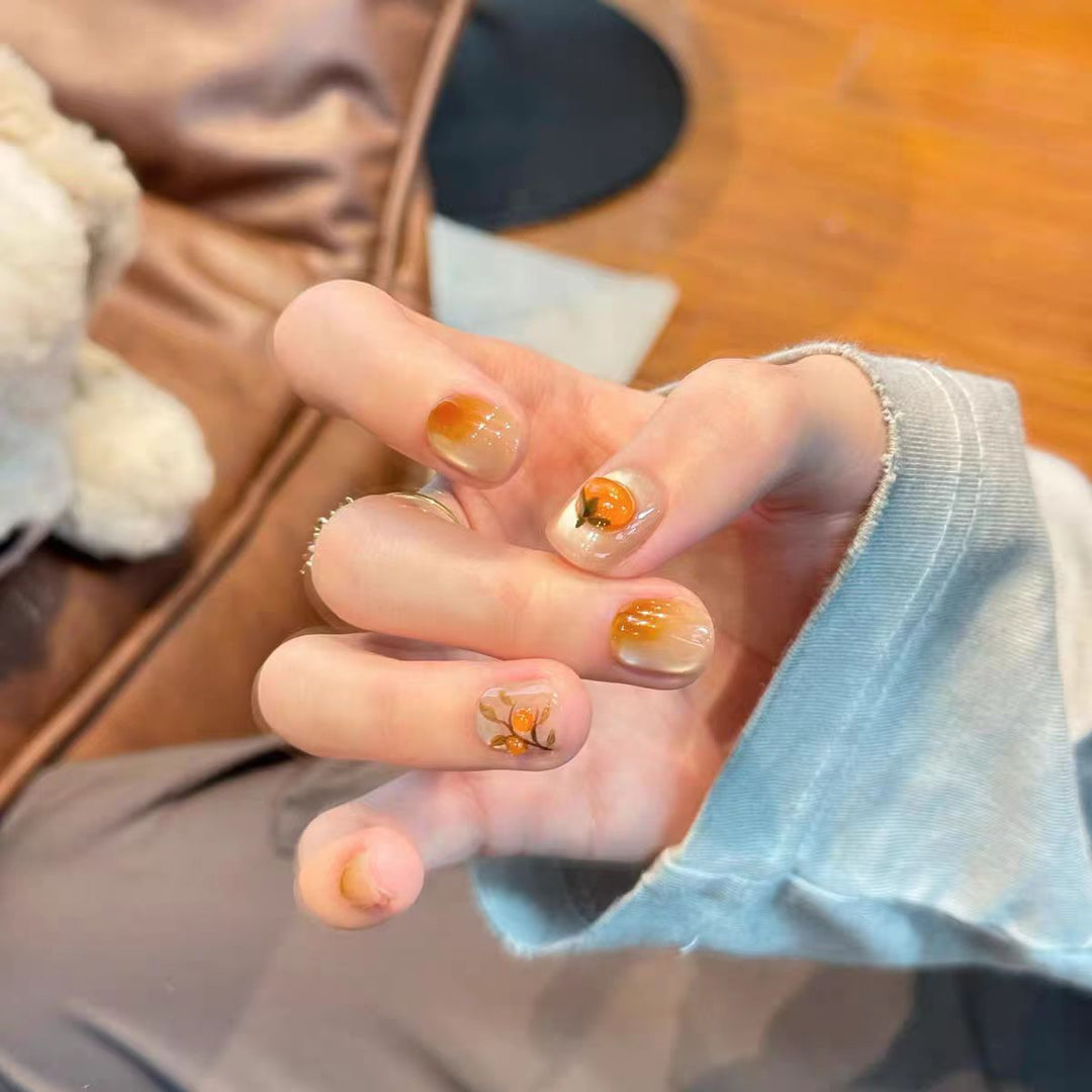 Decorative Themed Press-On Nails Bowlift