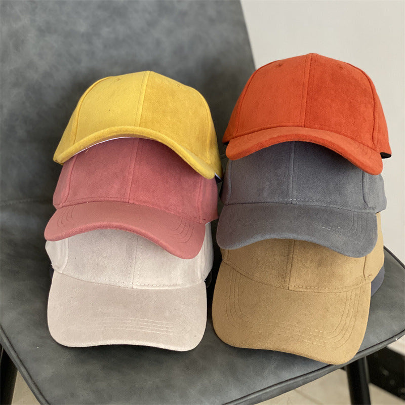 Men's Suede Texture Classic Cap Bowlift