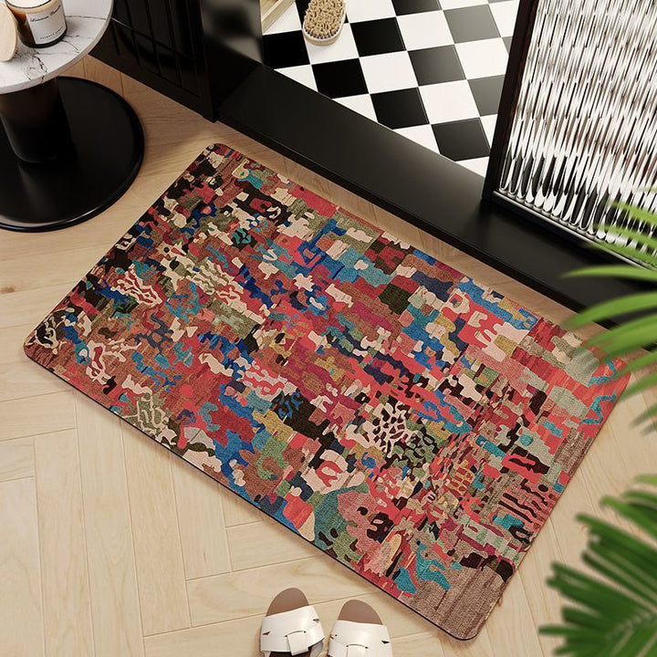 Mosaic Pattern Bath Mat Bowlift