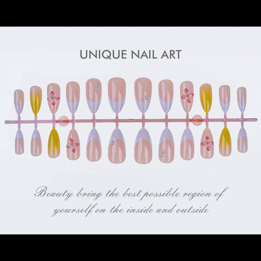 Elegant Press-On Nail Art Set Bowlift
