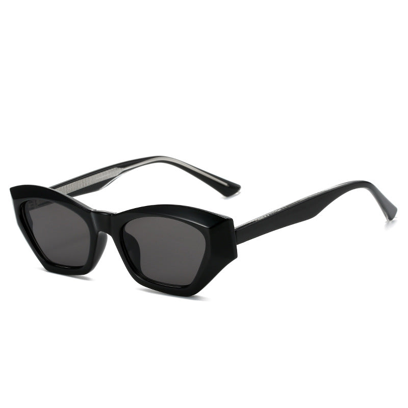 Ladies Cat-Eye Sunglasses with Modern Transparent Accents Bowlift