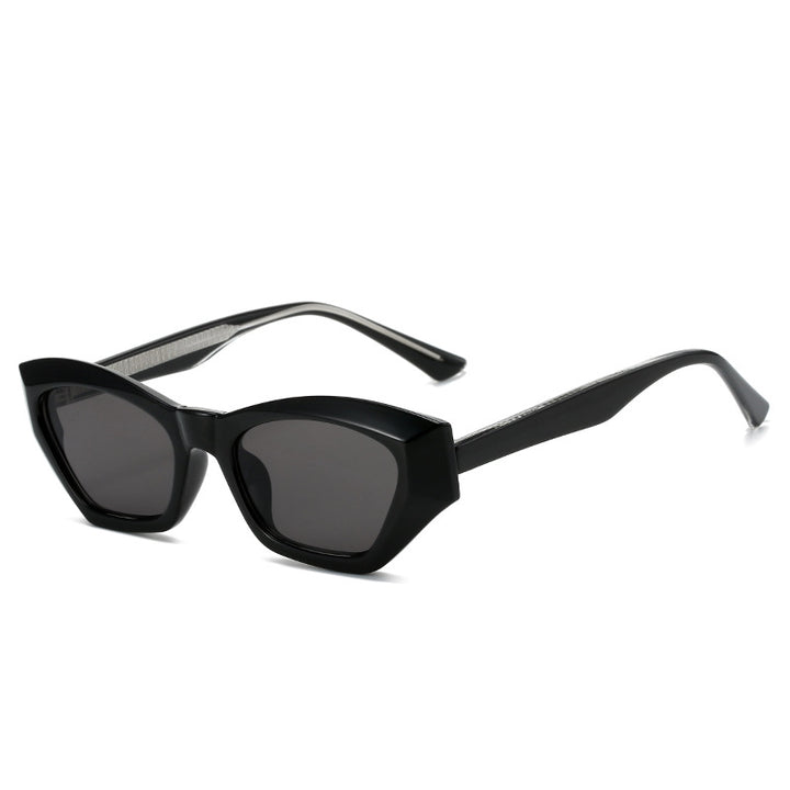 Ladies Cat-Eye Sunglasses with Modern Transparent Accents Bowlift