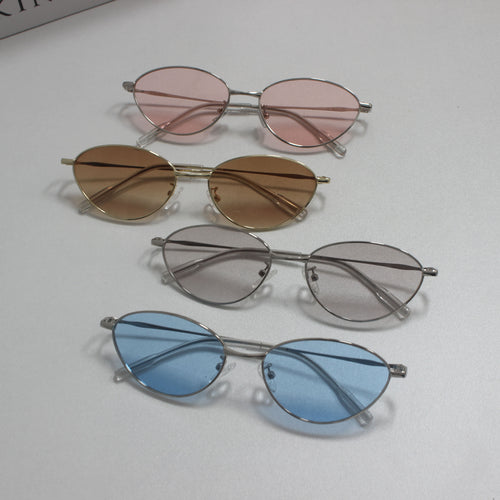 Fashionable Rectangular Glasses with Fine Metal Frame Bowlift