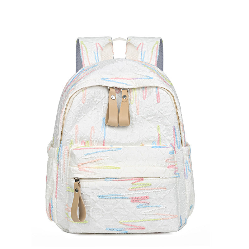 Stylish Textured Patterned Backpack