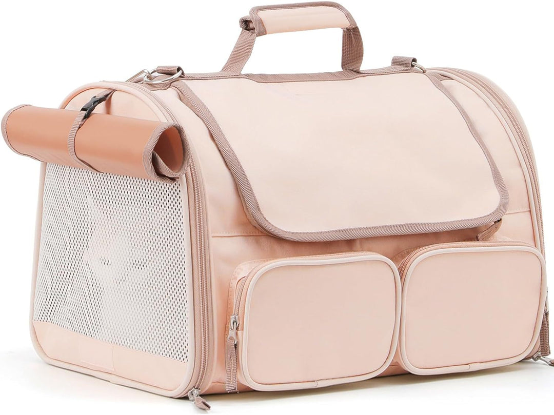 Pet Carrier Bag with Breathable Mesh Panels Bowlift