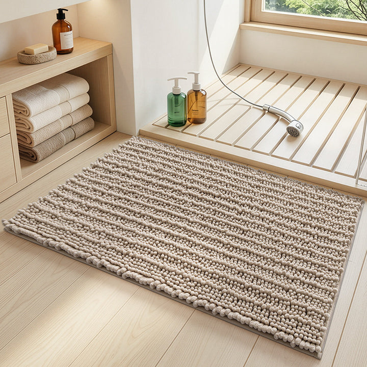 Ultra-Soft Chenille Bathroom Mat Bowlift
