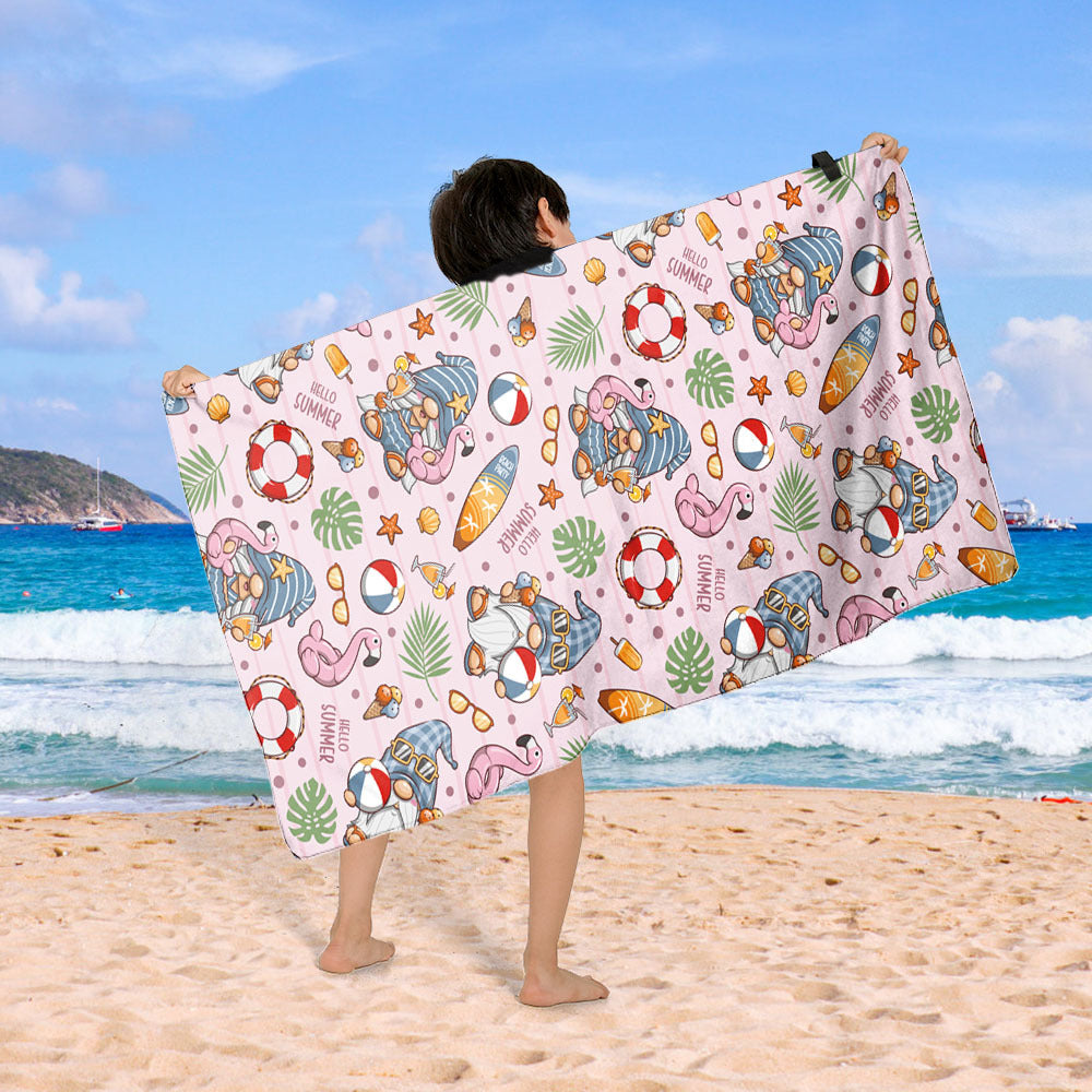 Beach blanket with colorful cupcake design Bowlift