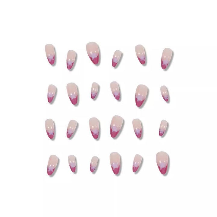 Star-Detail Stiletto Press-On Nails Bowlift