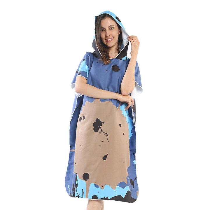 Beach dress with tropical print Bowlift