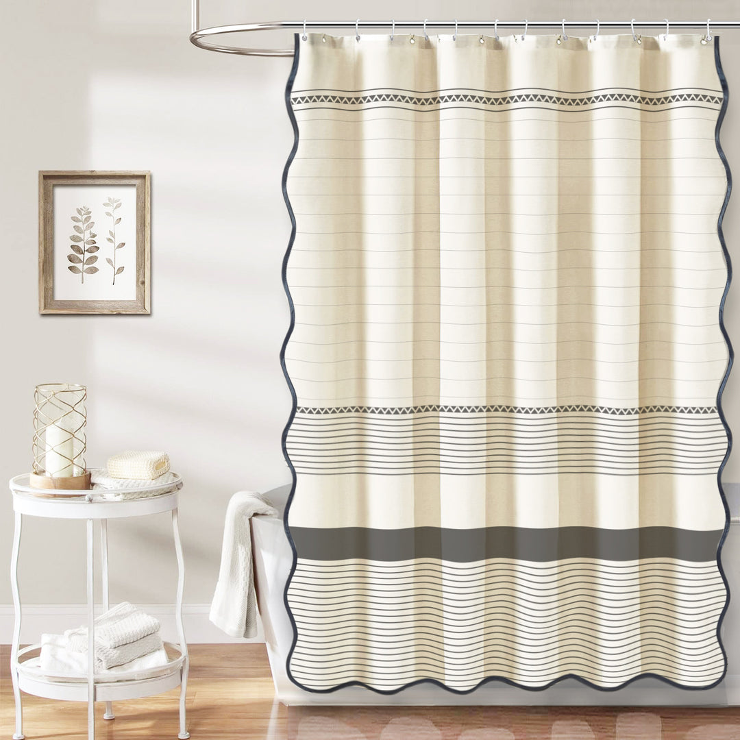 Floral Patterned Shower Curtain Bowlift