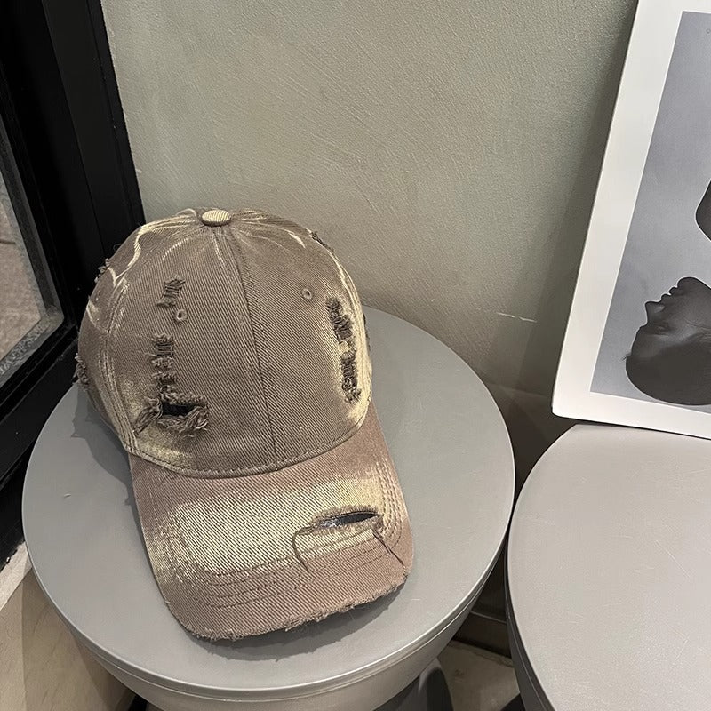 Men's Distressed Denim Cap Bowlift 1784188541
