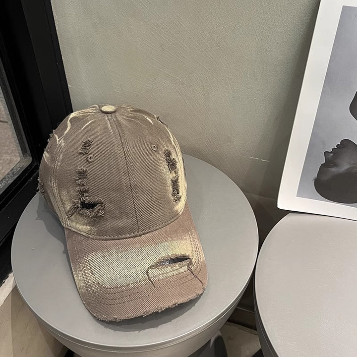 Men's Distressed Denim Cap Bowlift 1784188541