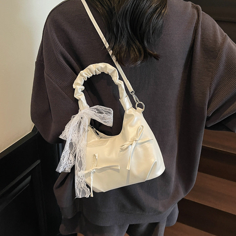 Elegant Satin Handbag Bowlift