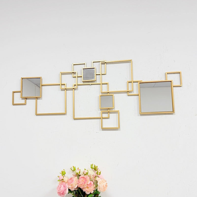 Abstract Geometric Wall Mirror Set Bowlift