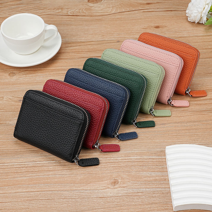 Minimalist Zippered Leather Wallet