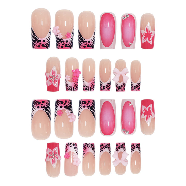 Decorative Floral Nail Art Extensions Bowlift