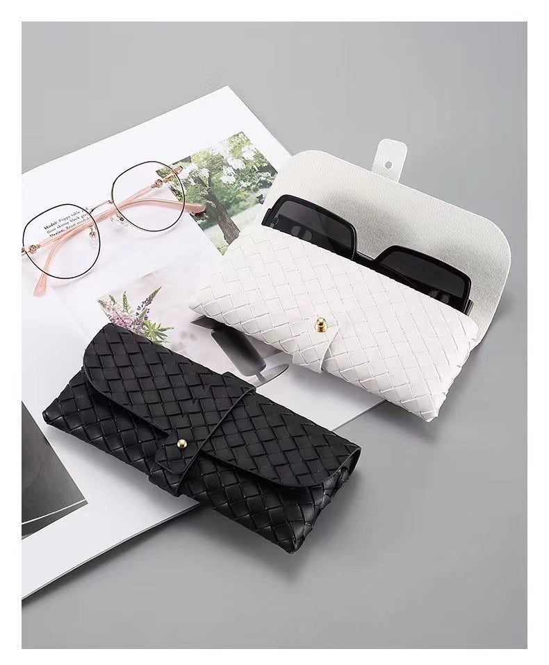 Woven Leather Clutch Bowlift