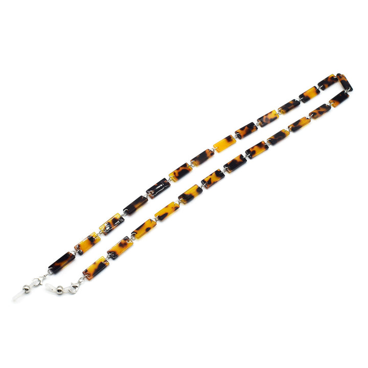 Stylish Tortoiseshell Pattern Eyewear Chain Bowlift