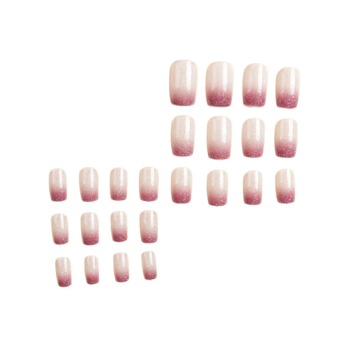 Ombre Glitter Acrylic Nail Extensions Bowlift