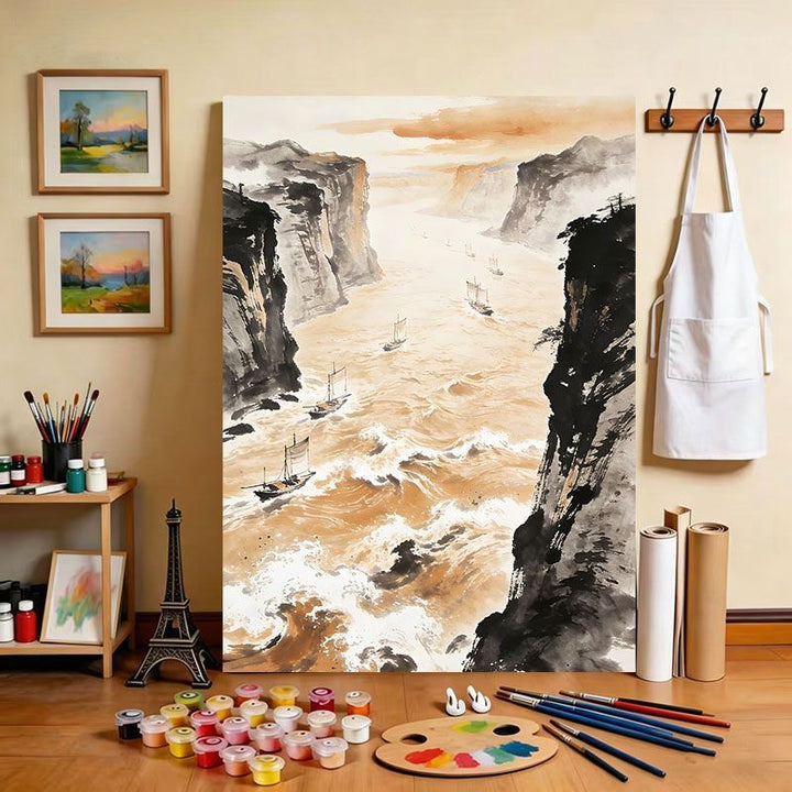 Scenic River Canvas Art Print Bowlift
