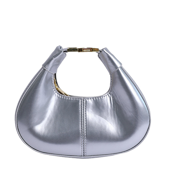 Glossy Patent Leather Evening Handbag Bowlift