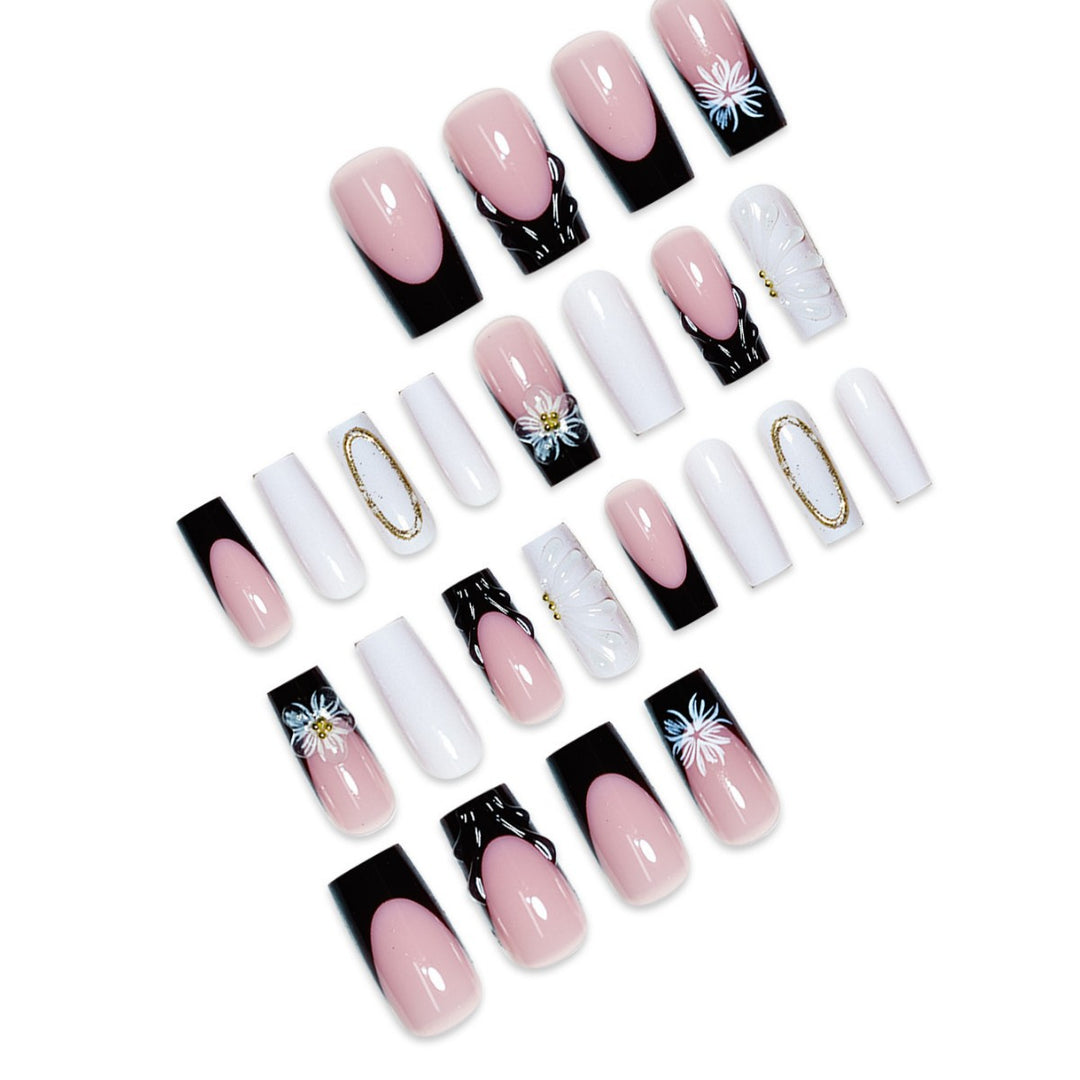 Decorative Flower Nail Art Extensions Bowlift