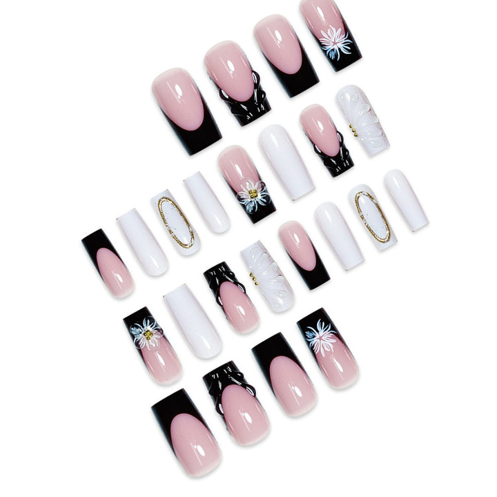 Decorative Flower Nail Art Extensions Bowlift