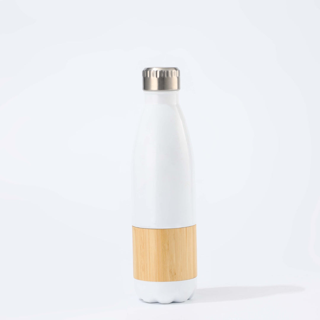 Women Stainless Steel Drinking Bottle with Bamboo Application Bowlift