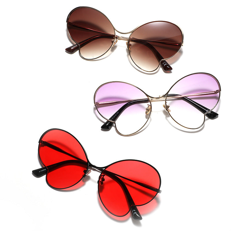 Women extravagantly designed butterfly sunglasses Bowlift