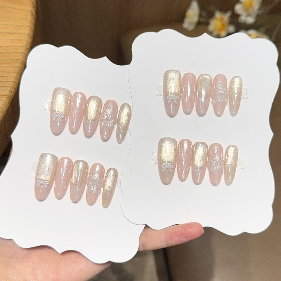 Glamorous High Gloss Artificial Nails Bowlift